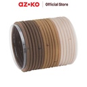 AZKO Ataru Set 24 Pcs Ikat Rambut Elastis - Cokelat Karet Rambutelastic Hair Bandikatan Lucuaksesori Rambut Simpel