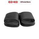 AZKO Ataru Ukuran 45 Sandal Slides Basic - Hitam Sendal Unisex Alas Kaki Slide Cewek Cowok Fashion Wanita Dan Pria