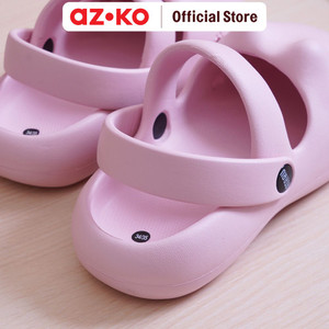AZKO Ataru Ukuran 40/41 Sandal Wanita Mary Jane Cat - Pink women slipper sendal kasual alas kaki perempuan stylish