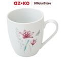AZKO Delicia Set 12 Pcs Perlengkapan Makan Porcelain Dinner Set Plate Aesthetic Eating Utensils Peralatan Makan Set Piring Gelas Mangkok