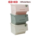 AZKO Stora 43.5X36X31 m Kotak Penyimpanan Flat 36 ltr Kotak Serbaguna Wadah Simpan Storage Box Boks Organizer