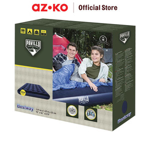 AZKO Bestway 191X137X22 cm Kasur Angin Full - Biru Alas Tidur Pompa Serbaguna Air Mattress Bed Sleeping Pad Matras Udara