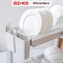 AZKO Stora Masterspace Rak Piring 2 Tingkat Aluminium Medium - Silver
