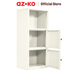 Stora Milka Rak Kabinet Penyimpanan Dengan Pintu - Putih Organizer Serbaguna Tempat Simpan Barang Multifungsi Rak Storage Perlengkapan Rumah