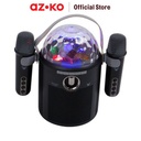 AZKO Sovox Speaker Karaoke Bluetooth Led 2 Mic - Hitam Perangkat Elektronik Spiker Audio Electronic