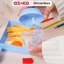 AZKO Ataru 2.15 ltr Kotak Makan 3 Kompartemen Plastik Pp - Biru Lunch Box Food Grade Food Box Kotak Bekal Makan Wadah Makanan