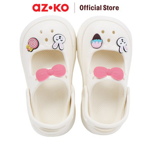 AZKO Ataru Ukuran 27 Sandal Anak Clogs Mary Jane - Krem Kid Slippers Sepatu Sandal Alas Kaki Sendal Santai Anak