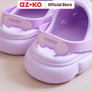 AZKO Ataru Ukuran 22/23 Sandal Anak Clogs Butterfly - Ungu kid slippers sepatu sandal alas kaki sendal santai anak