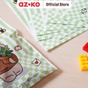 AZKO Ataru 16.5X20 cm Set 8 Pcs Kantong Kado Plastik Dengan Handle kantong hadiah pembungkus kado dengan handle aksesori hadiah