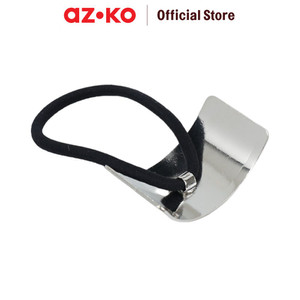 AZKO Ataru Ikat Rambut Rectangular - Silver/Gold hair tie aksesoris karet rambut cewek iket rambut wanita