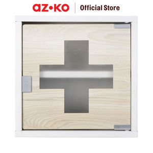 AZKO Fosa 30X12X30 cm Kabinet Penyimpanan Obat - Putih tempat obat-obatan medicine box medicine cabinet kotak penyimpanan obat