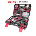 AZKO Maxbuilt Set 123 Pcs Perkakas Rumah Tangga - Merah set tool kit multipurpose hand tool perkakas bengkel tukang