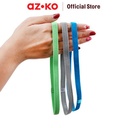 AZKO Alph Set 3 Pcs Sport Hair Band Mini - Abu Abu/Biru/Hijau bandana olahraga bando sport aksesoris kepala