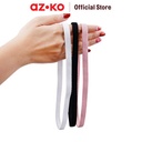 AZKO Alph Set 3 Pcs Sport Hair Band Mini - Putih/Pink/Hitam bandana olahraga bando sport aksesoris kepala