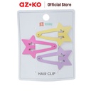 AZKO Ataru Set 3 Pcs Jepit Rambut Star Falling Summer - Cokelat hair clip aksesoris jepitan cewek penjepit hiasan rambut wanita aksesori kepala