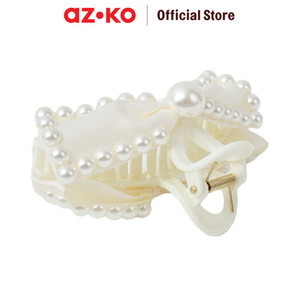 AZKO Ataru Jepit Rambut Twisted Ribbon Pearl hair clip claw aksesoris jepitan cewek penjepit hiasan rambut wanita aksesori kepala