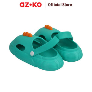 AZKO Ataru Sandal Anak Clogs Dino - Hijau Kid Slippers Sepatu Sandal Alas Kaki Sendal Santai Anak
