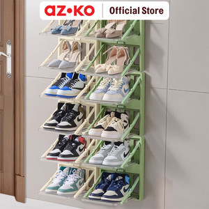 AZKO Stora Rak Sepatu Lipat Gantung Shoe Rack Organizer Sandal Sepatu Kabinet Alas Kaki Tempat Penyimpanan Sendal