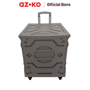 AZKO Maxb Troli Barang Lipat - Cokelat alat pengangkut barang dengan roda wheels cart troli kardus box perlengkapan industri