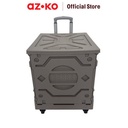AZKO Maxb Troli Barang Lipat - Cokelat alat pengangkut barang dengan roda wheels cart troli kardus box perlengkapan industri