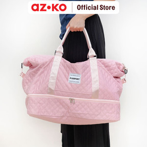 AZKO Passport Ogata Tas Travel - Pink travel bag tas traveling hand carry bag perlengkapan jalan-jalan