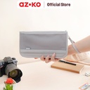 AZKO Passport Organizer Dokumen Travel - Abu-Abu tempat dokumen surat penyimpanan arsip wadah kertas document serbaguna
