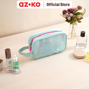 AZKO Passport Orugana Pouch Organizer Rectangle - Biru kantong organizer serbaguna tempat pensil pulpen alat make up pouch kosmetik