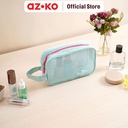 AZKO Passport Orugana Pouch Organizer Rectangle - Biru kantong organizer serbaguna tempat pensil pulpen alat make up pouch kosmetik