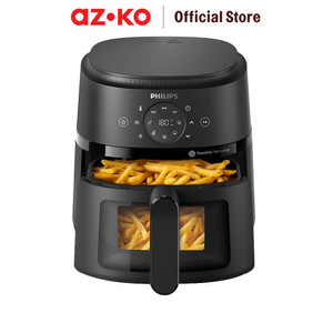 AZKO Philips 3.2 ltr Air Fryer Na210/00 - Hitam alat masak goreng pembuat makanan penggoreng tanpa minyak elektronik dapur