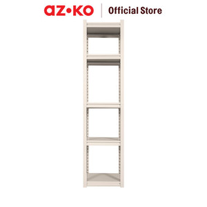 AZKO Masterspace Urban Rak Besi 5 Tingkat 45X30X183 cm - Krem Beige Storage Rack Metal Tempat Penyimpanan Serbaguna Rak Barang Organizer Gudang