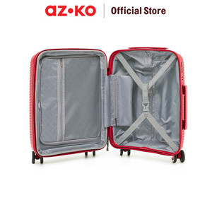 AZKO Passport Atlas Koper Pp Tsa Lock Luggage Tas Jalan-Jalan Travel Bag Tas Roda