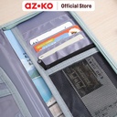 AZKO Passport Organizer Dokumen Travel - Hijau card wallet case tempat penyimpanan id card atm uang cardholder