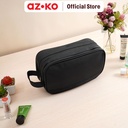 AZKO Passport Tas Organizer Toiletry Waterproof - Hitam organizer bag set perlengkapan traveling tas serbaguna toiletries pouch