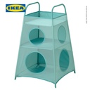 IKEA TIGERFINK Unit Penyimpanan Dengan Kompartemen Toska