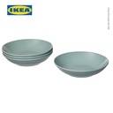 IKEA FARGKLAR Piring Makan Cekung Matte 23cm Isi 4pcs