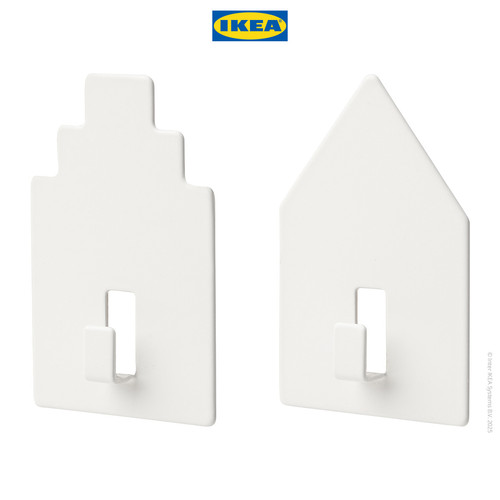 IKEA TIPPVAGN Pengait Gantungan Kunci dengan Lem Isi 2Pcs