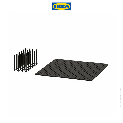 IKEA UPPDATERA Pegboard Pengatur Laci Antrasit 60cm