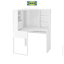 IKEA MICKE Meja Kerja Sudut Minimalis 100x142 cm
