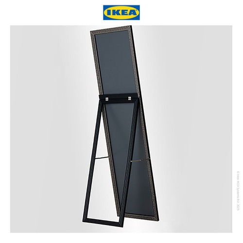 IKEA Metro Cermin Badan / Kaca Minimalis Hitam 40x150 cm