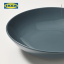 IKEA FARGKLAR Piring Makan Cekung Glossy 23cm Isi 4pcs