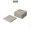 IKEA RUNNEN Decking Tile Bongkar Pasang Krem  0.81 m² Isi 9Pcs