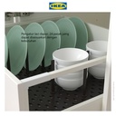 IKEA UPPDATERA Pegboard Pengatur Laci Antrasit 60cm