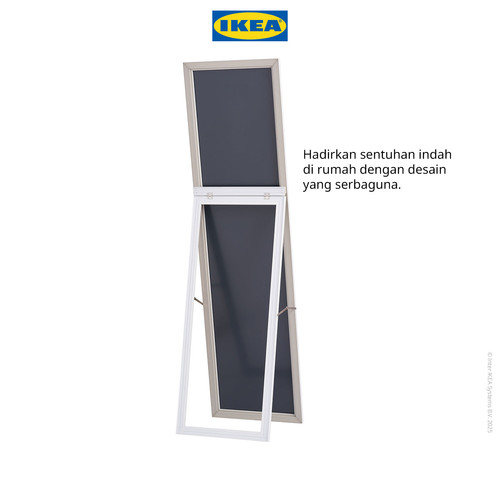 IKEA Metro Cermin Badan / Kaca Minimalis Putih 40x150 cm