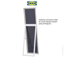 IKEA Metro Cermin Badan / Kaca Minimalis Putih 40x150 cm