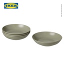 IKEA FARGKLAR Piring Makan Cekung Matte 23cm Isi 4pcs