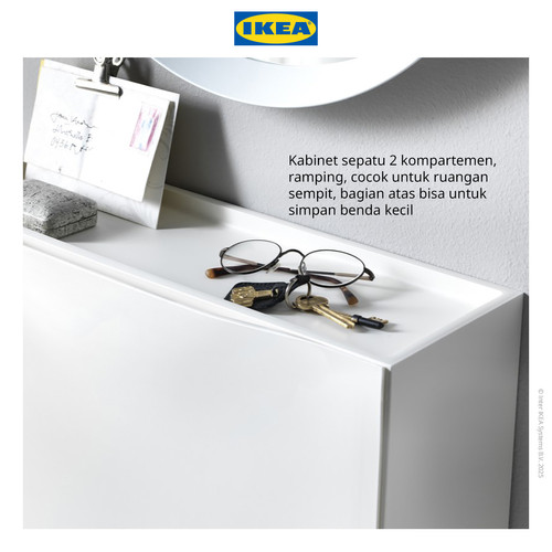 IKEA TRONES Kabinet / Tempat Sepatu Serbaguna 52x18x39 cm Isi 2pcs