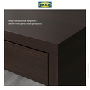 IKEA MICKE Meja Kerja dengan Laci Hitam/Cokelat 73x50 cm