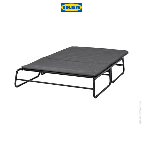 IKEA HAMMARN Sofa Bed Knisa Abu-Abu Tua 120cm
