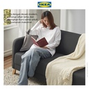 IKEA LINANAS Sofa 3 Dudukan Minimalis Abu-Abu Tua