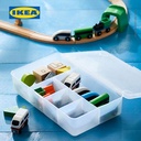 IKEA GLIS Kotak Penyimpanan Dengan Penutup Transparan 34x21 cm